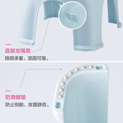 茶花儿童椅子防滑幼儿园靠背椅塑料板凳宝宝座椅加厚学习椅小凳子 - 图3