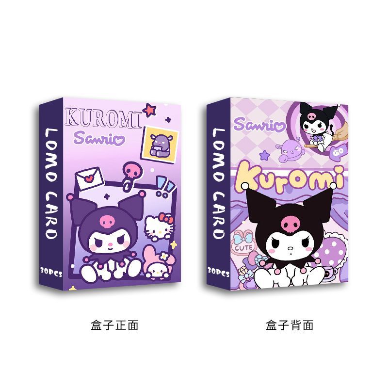三丽鸥库洛米双面30张小卡 可爱卡通动漫盒装高清照片卡 LOMO卡 - 图1