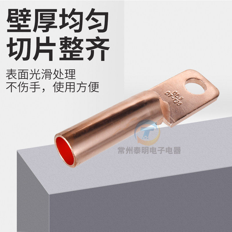 德力西DT 120平方铜鼻子接线端子电线铜线鼻子镀锡堵油铜接头线耳,淘宝优惠券,粉丝福利购,淘宝优惠卷