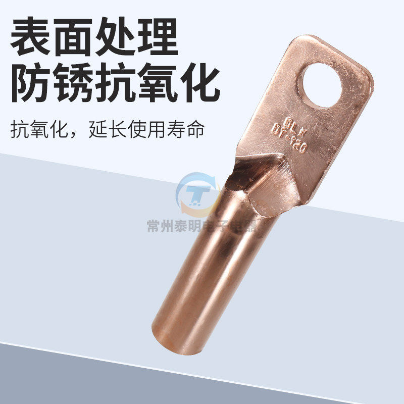 德力西DT 120平方铜鼻子接线端子电线铜线鼻子镀锡堵油铜接头线耳,淘宝优惠券,粉丝福利购,淘宝优惠卷