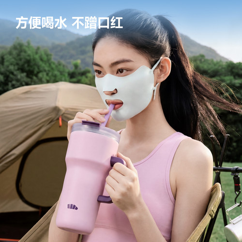蕉下运动防晒口罩女开口呼吸防紫外线高尔夫跑步骑行凉感冰丝面罩 - 图3