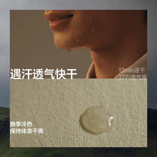 Men's sweat stains-proof function Polo shirt under banana