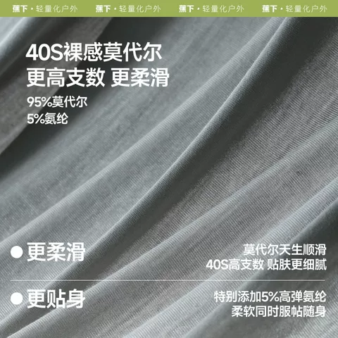 蕉下男士内裤莫代尔透气运动不卡裆四角裤抑菌防夹臀男生平角短裤 图片 2