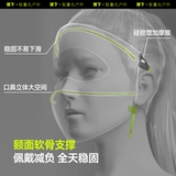 蕉下 Защита шеи facekini MP356, встроенная черная пластиковая маска для лица и шеи, полная защитная маска, маска для защиты от ультрафиолета и воздействия