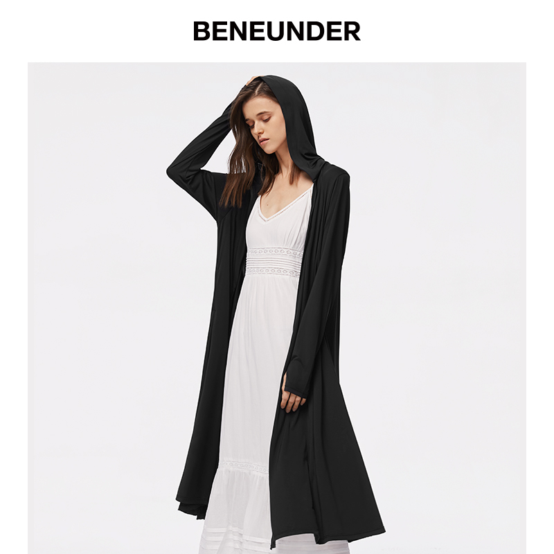 BENEUNDER 防紫外线开衫透气皮肤防晒服 蕉下长款防晒衣女户外海边 BENEUNDER 防紫外线开衫透气皮肤防晒服 蕉下长款防晒衣女户外海边