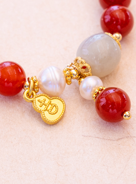 金田池红玛瑙手串手链