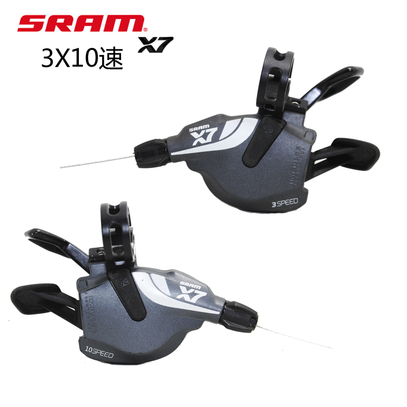 SRAM速联X7 X9指拨单左3速右9速分体指拨2X9速3X10速变速器配件-图2