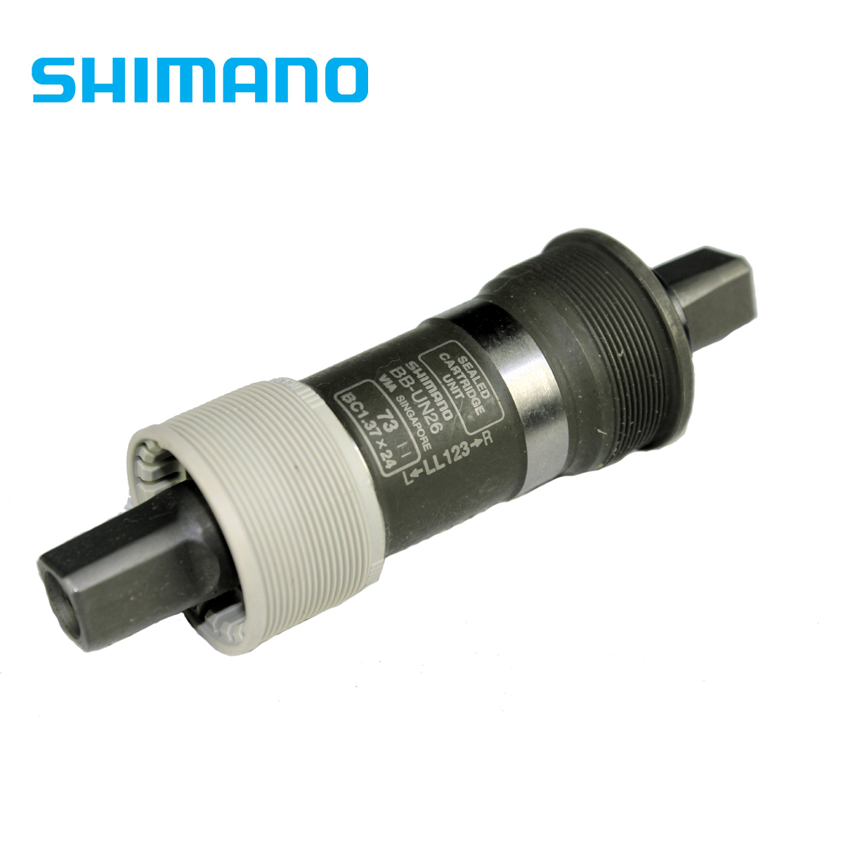 Shimano UN26 UN101 300 方孔中轴110 113 123山地车68/73mm五通 - 图1