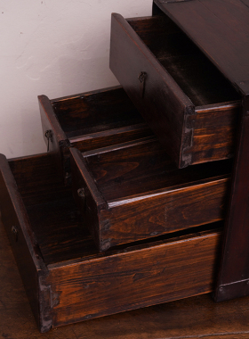 清代首饰箱珠宝箱老物件摆件