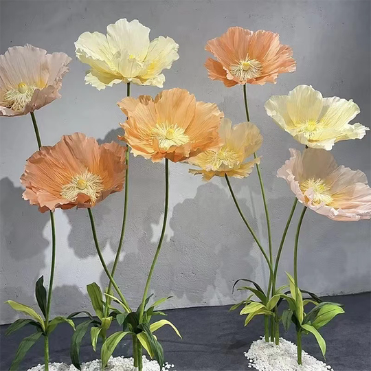 Meichen Wedding Mall Decoration Finished Complete Set of Paper Art Flowers