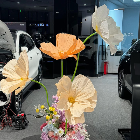 Meichen Wedding Mall Decoration Finished Complete Set of Paper Art Flowers