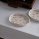 Kawatani Japanese-style cherry oval household handmade plate