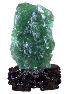 天然绿萤石原矿标本矿物晶体原石半宝石水晶奇石收藏装饰摆件