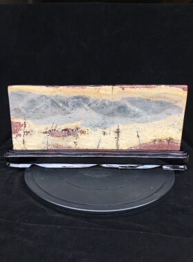 天然奇石广西草花石原石摆件国画石观赏石玄关办公室桌面客厅房间