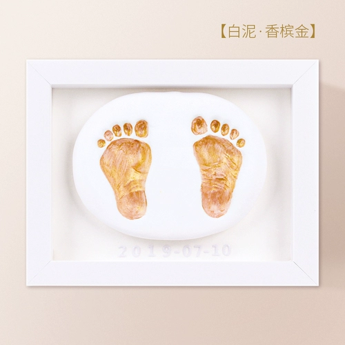 Детский отпечаток рук, детские отпечатки рук и ног, чернильная подушечка, фоторамка для новорожденных, сувенир, подарок на день рождения