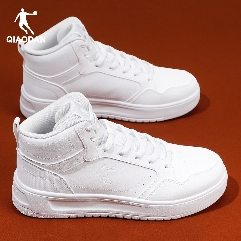 乔丹板鞋男高帮鞋2026春季新款男生青少年厚底休闲运动鞋子小白鞋,淘宝优惠券,粉丝福利购,淘宝优惠卷