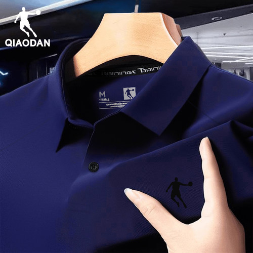 乔丹短袖T恤男翻领POLO衫2025夏季新款半袖速干衣男士体恤运动服 - 图3