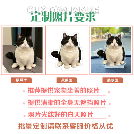 网红猫咪摇头汽车摆件定制diy创意车载中控台内宠物狗狗减压装饰