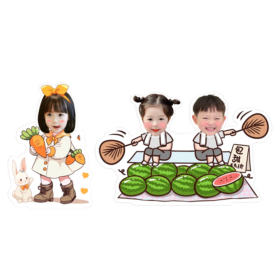 照片diy车载摇头摆件定制宝宝情侣亲子小人摇头晃脑太阳能装饰品,淘宝优惠券,粉丝福利购,淘宝优惠卷