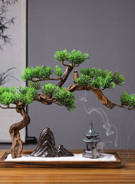 摆枯山水风化木禅意桌面件