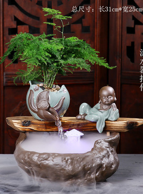 中式风喷泉流水器乔迁开业礼品