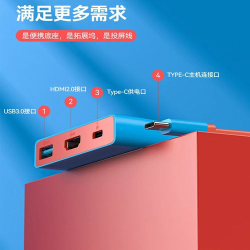 Switch2代底座NS2投屏线4K60Hz便携拓展坞扩展坞转换器任天堂配件 - 图0