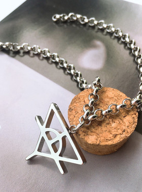 标志火星演唱会钛钢项链吊坠