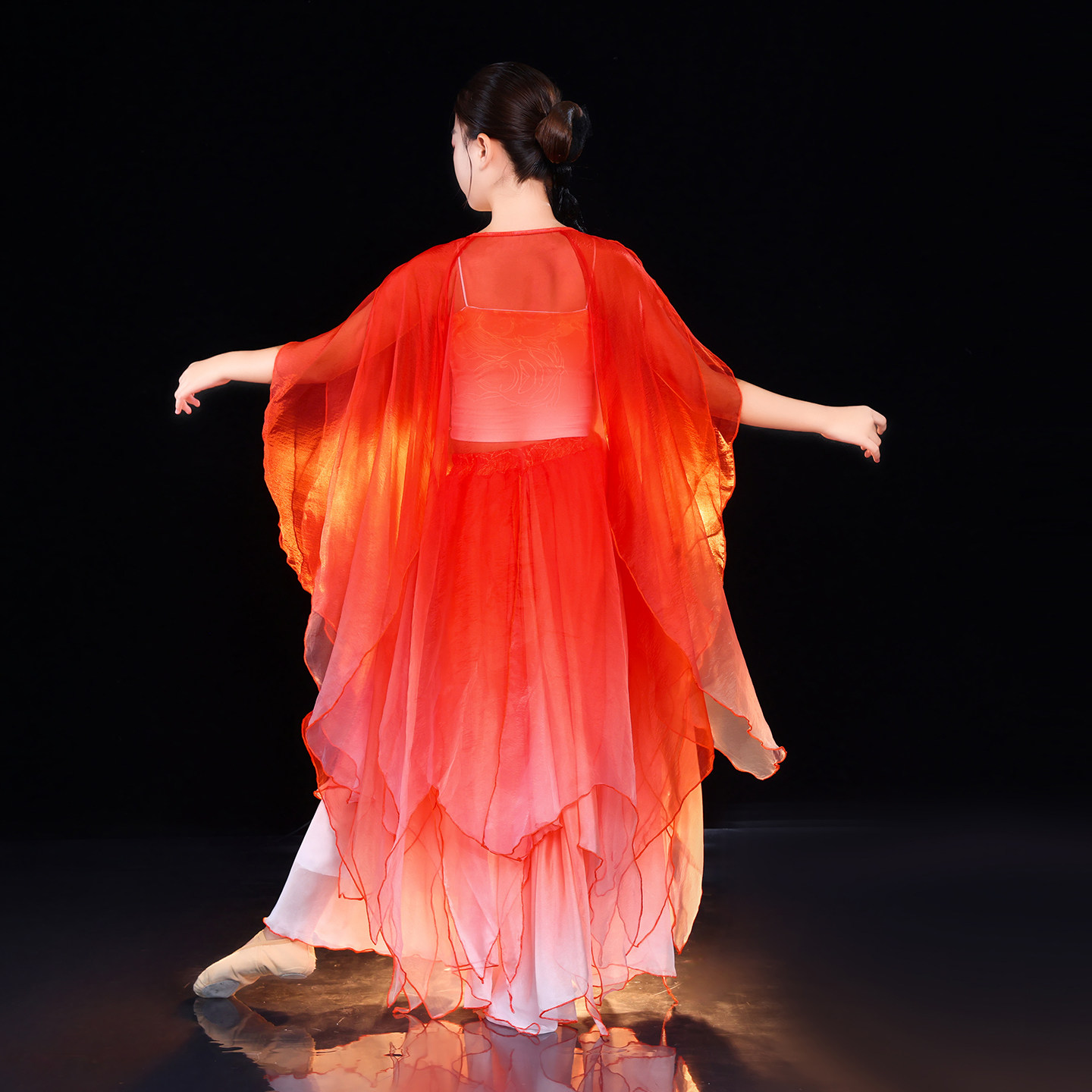 儿童古典舞蹈服女童超仙锦鲤同款古风飘逸大袖衫大摆裙舞蹈演出,淘宝优惠券,粉丝福利购,淘宝优惠卷