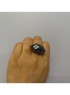 atelier SWAROVSKI施华洛世奇ST James戒指黑色52 6 5141819 310