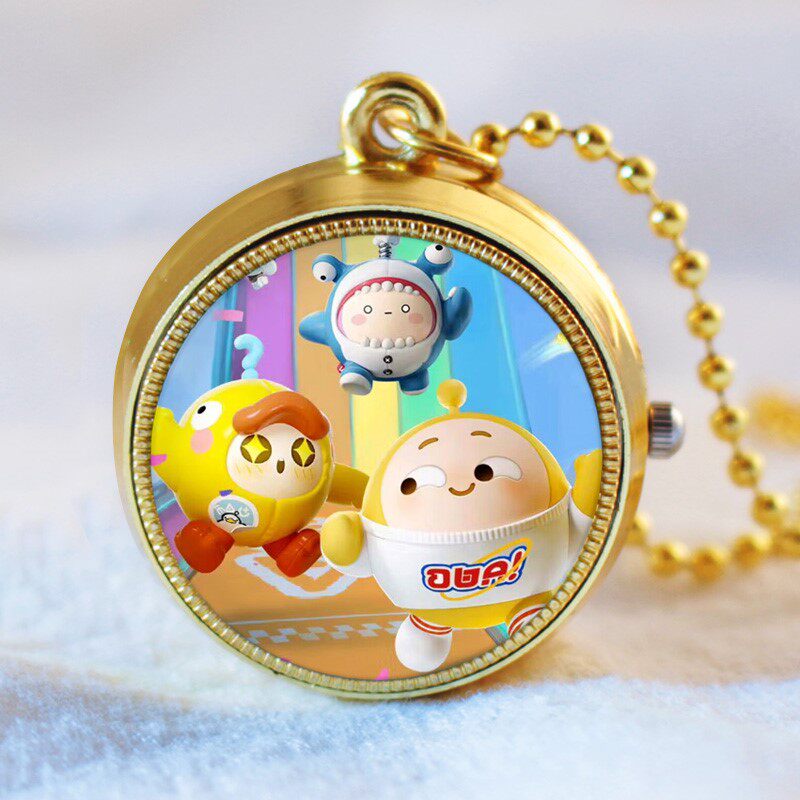 蛋仔派对手表周边音乐星企划精灵之声卡通旋转怀表翻盖男女学生