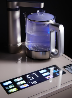 饮水机茶吧机家用置物柜2026新款带消毒实木轻奢餐边柜智能一体柜