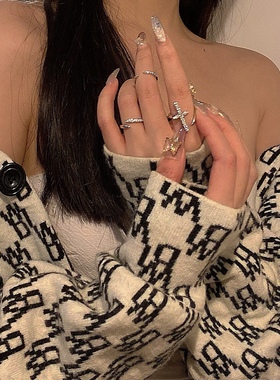 十字架开口PoeticTwinkle纯银