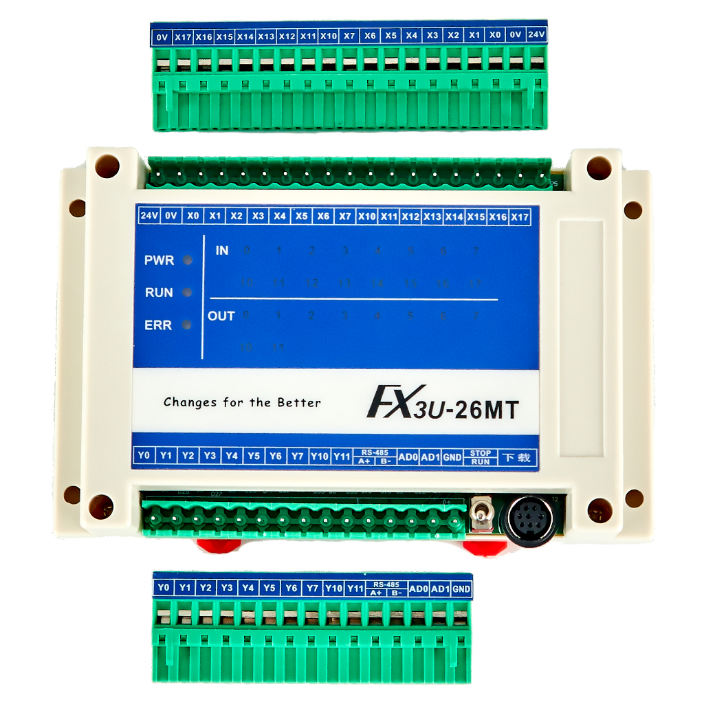 FX3U国产凌一兼容三菱PLC工控板26MT MOS控制步进伺服RS485MODBUS - 图0