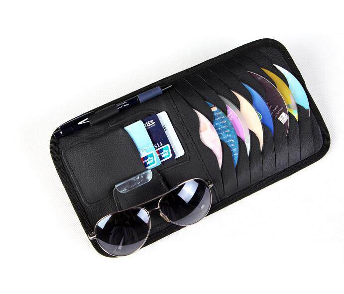 汽车专用收纳遮阳板cd夹多功能包车载CD套气车用品碟片遮阳板套,淘宝优惠券,粉丝福利购,淘宝优惠卷