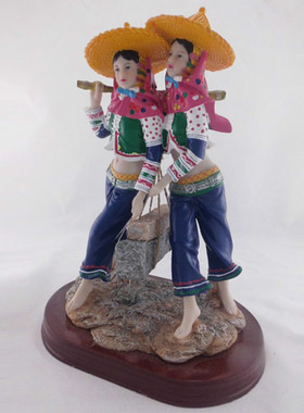 闽南文化公仔礼物树脂雕像惠安女