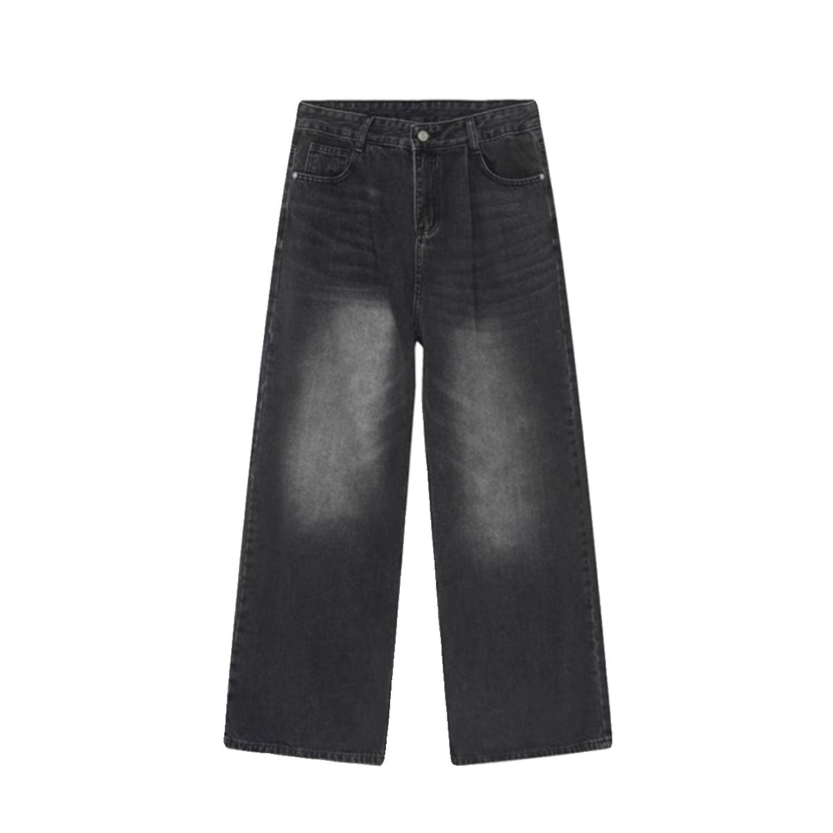 烟灰色加绒牛仔裤女秋冬新款胖mm粗腿宽胯高个子加长直筒阔腿裤子,淘宝优惠券,粉丝福利购,淘宝优惠卷