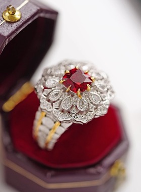 绝美意大利工艺一眼鸽血红的感觉