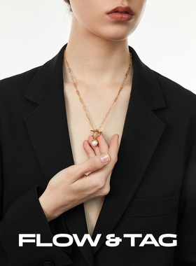 FLOWTAG欧美风高级质感珍珠项链