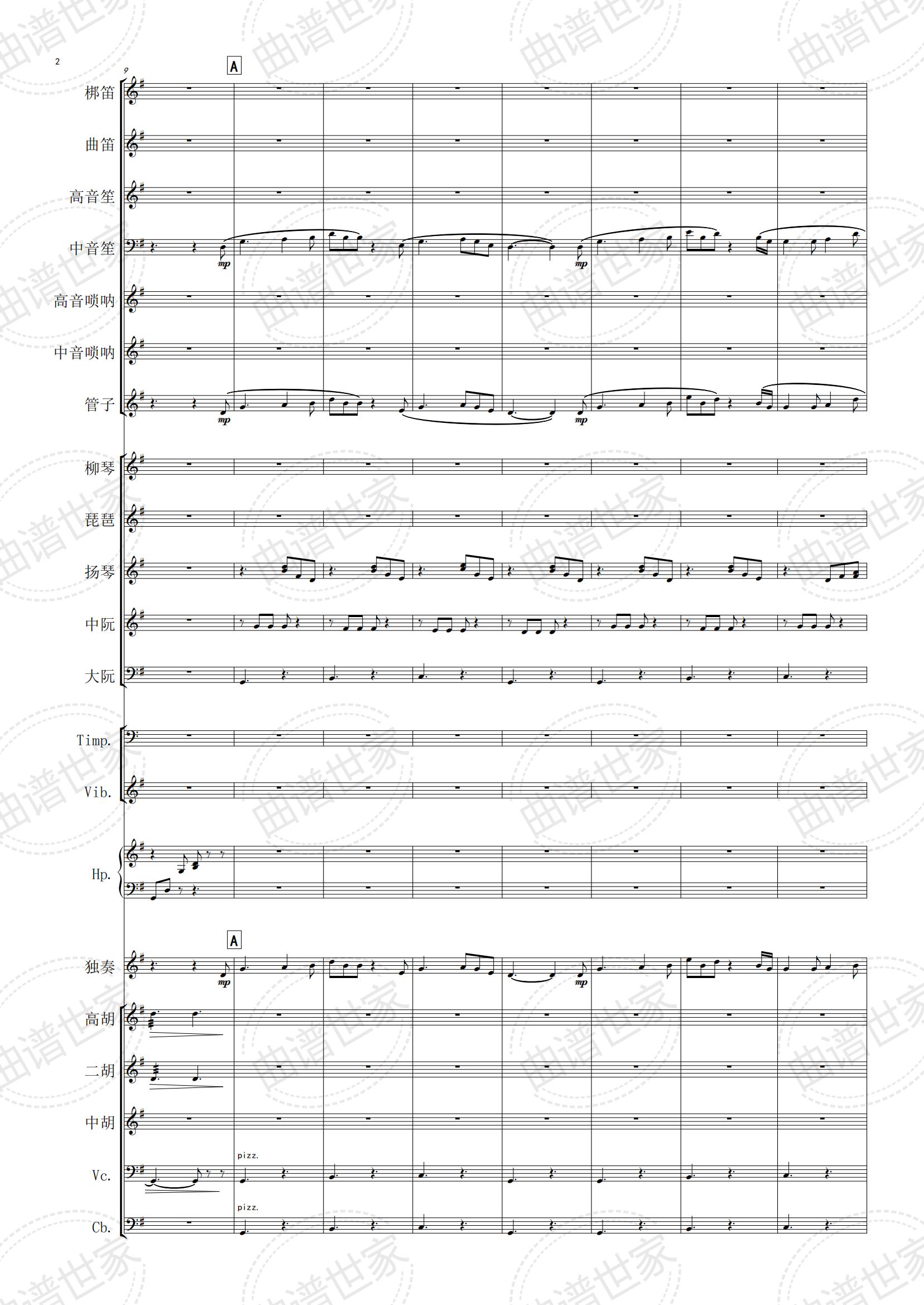 成都 民族管弦乐 总分谱 简谱 五线谱可选民乐合奏作品总谱+分谱 - 图1