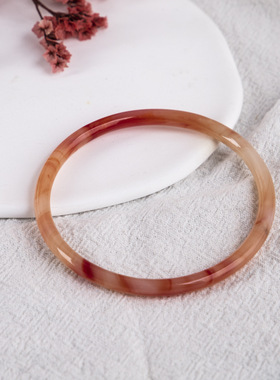 一步一响手镯玻璃仿玉叮当镯干枯玫瑰古风配饰禁