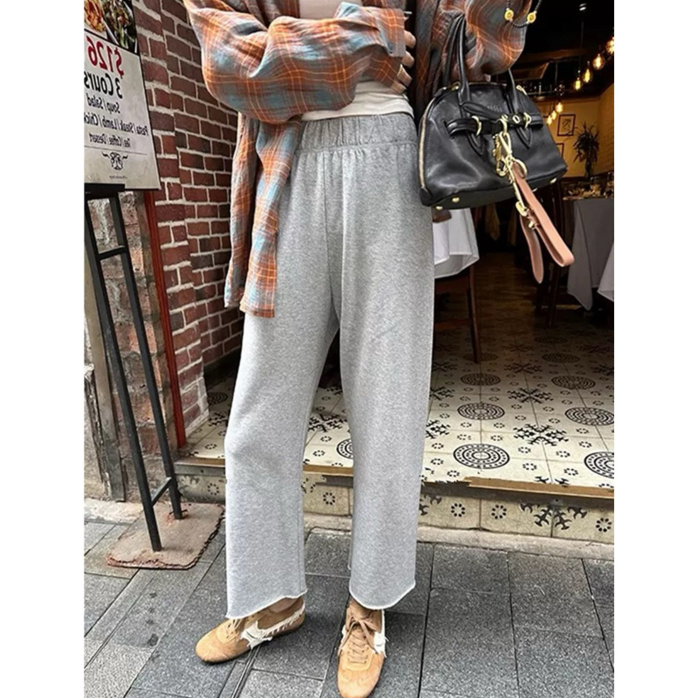 富尔大码定制女装微胖毛圈棉运动阔腿春夏高腰宽松显瘦休闲九分裤,淘宝优惠券,粉丝福利购,淘宝优惠卷