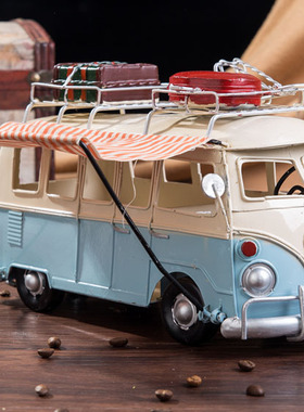 复古怀旧铁艺老爷车模型酒柜酒吧