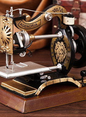 老式缝纫机模型橱窗道具软装饰品