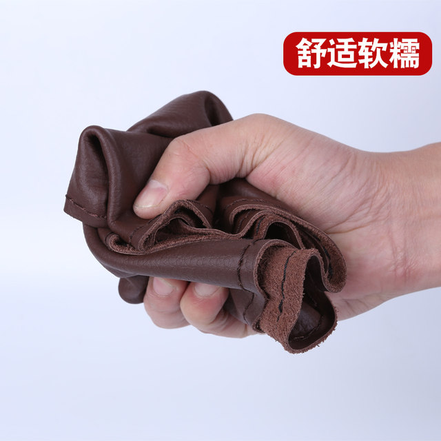 Genuine leather hand-stitched steering wheel cover 40 42 45 47 50cm large truck truck bus passenger car car handle cover