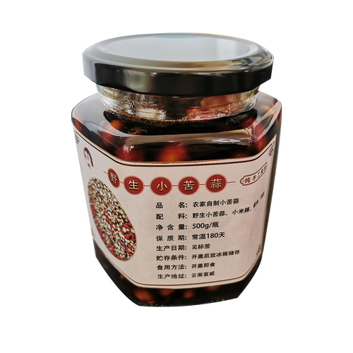 云南新鲜小根蒜野生团葱头腌制小苦蒜苦藠头薤白茭头泡菜咸菜500g - 图3