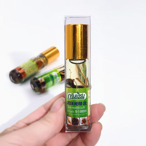 泰国正品人参薄荷青草油鼻通滚珠走珠露清凉油提神醒暑止庠驱蚊 - 图1