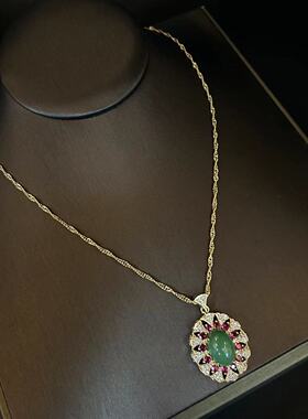 新款个性小众中古复古高级感水晶