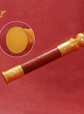 藏族转金筒铜手摇西藏转简经轮