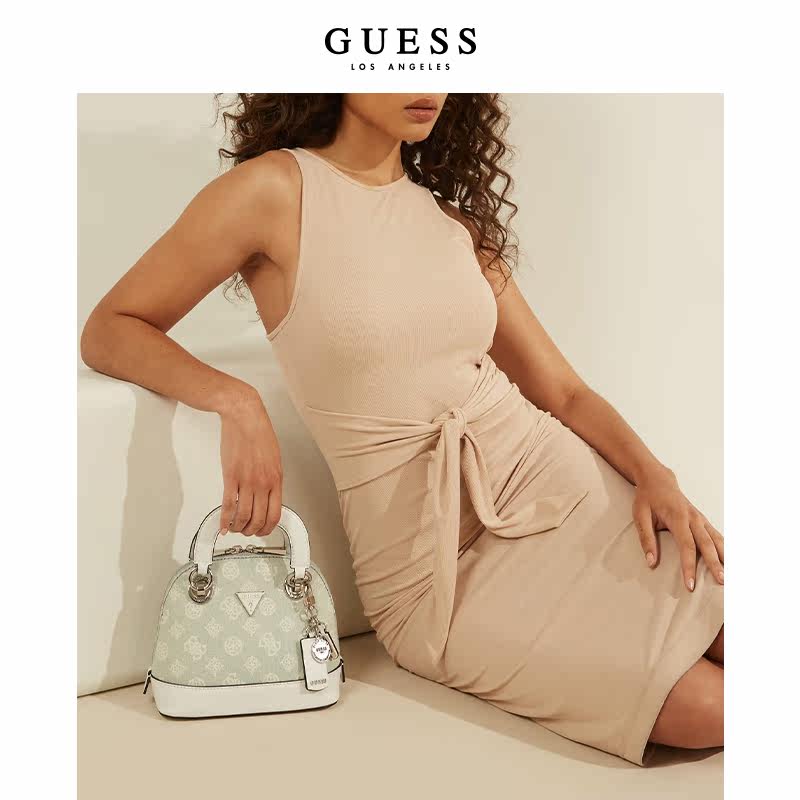 guess2021女印花倒三角logo单肩包 guess女士包袋