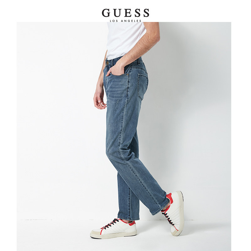 guess2020新款男士复古休闲长裤 guess牛仔裤